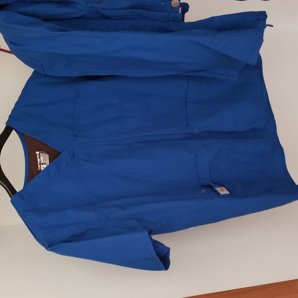 Carhartt blue Scrub Set Top(Small) & Pants(Small) - Picture 3 of 7